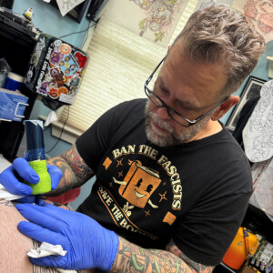 Custom Tattoo at Black Hive Tattoo by Nick Wagner